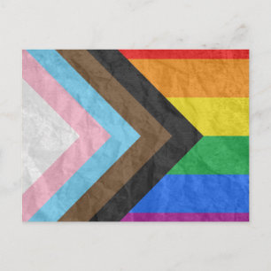 Carte Postale Progrès de la fierté LGBTQ+
