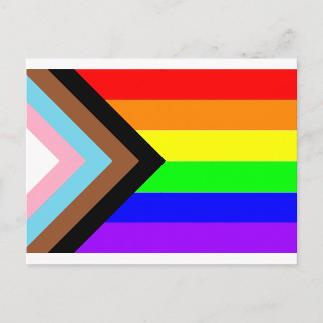 Carte postale Progress Rainbow Pride (Devant)