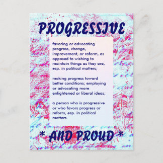Carte postale PROGRESSIVE