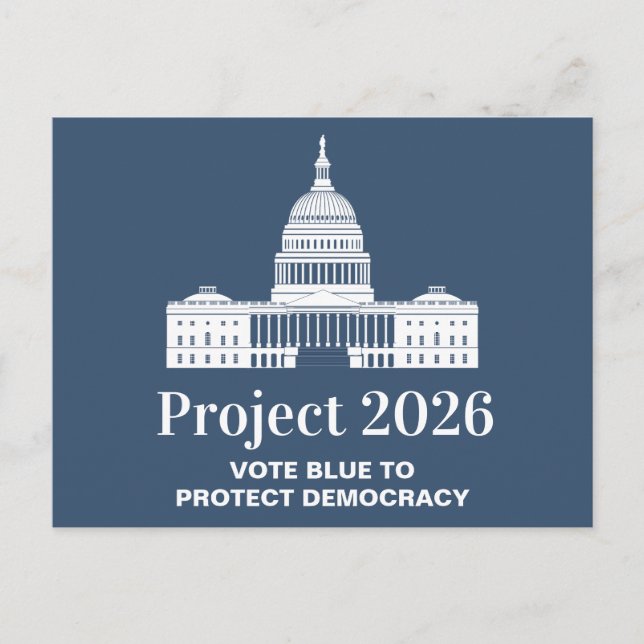 Carte Postale Project 2026 Vote for Democracy (Devant)