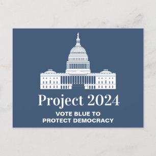 Carte Postale Projet 2024 Vote pour la démocratie