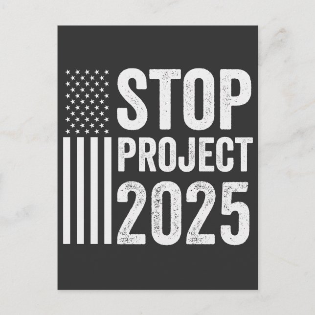 Carte Postale Projet 2025 Trump Amérique républicaine USA (Devant)
