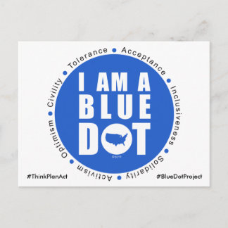 Carte Postale Projet Blue Dot USA