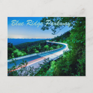 Carte Postale promenade à crête bleue