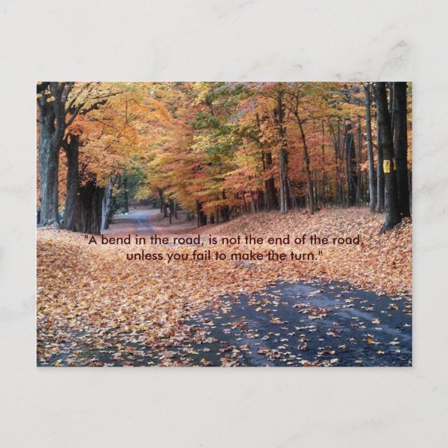 Carte Postale Promenade d'automne (Devant)