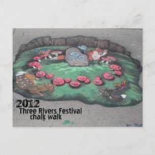 Carte Postale Promenade de chalk 2012~carte postale