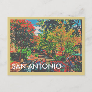 Carte Postale Promenade de la rivière de San Antonio