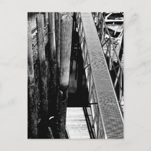 Carte Postale Promenade de quai de ponton avec photo de pilotis