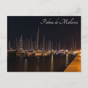 Carte Postale Promenade maritime la nuit - Palma de Mallorca
