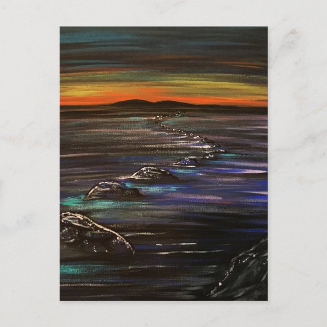 Carte Postale Promenade nocturne (Devant)