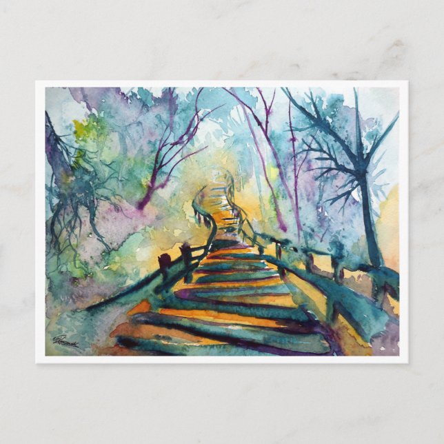 Carte Postale Promenade oubliée (Devant)