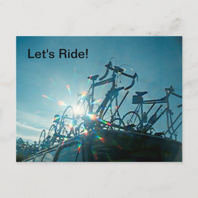 Carte postale - Promenade (Vélos) (Devant)