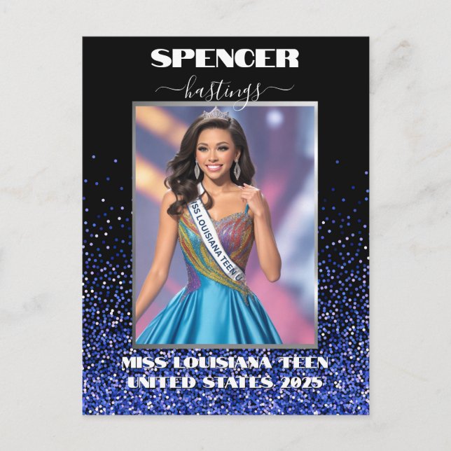 Carte postale Promo Carte Autographe Glitz de Part (Devant)