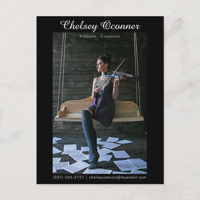 Carte postale Promo Carte Comp Acteur Modèle Enter (Devant)