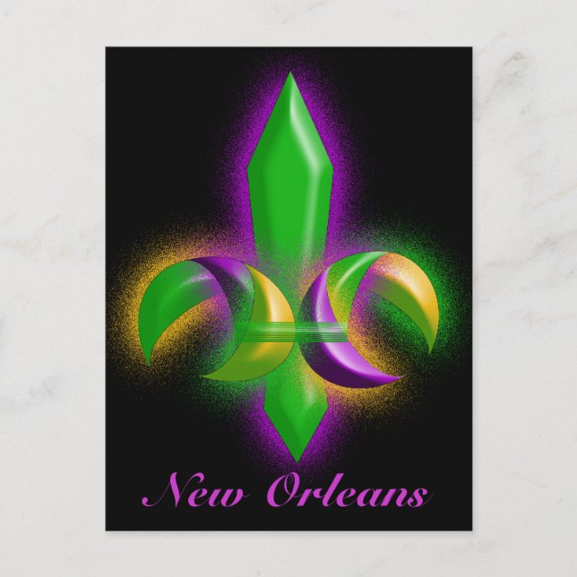 Carte postale Promo Fleur de lis La Nouvelle-Orléa (Devant)