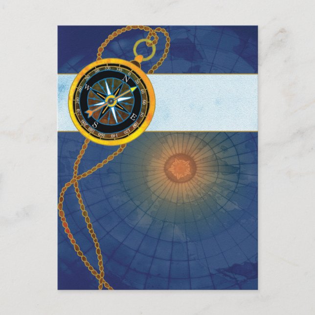 Carte Postale Promotion commerciale de la boussole du marin (Devant)