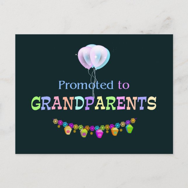 Carte Postale Promu à Grand-père, célébration (Devant)