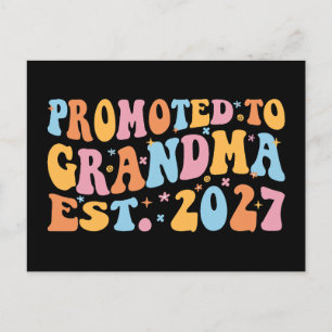 Carte Postale Promue Grand-mère Estimé 2027 Nouvelle Nana