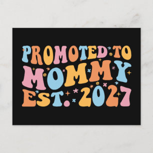 Carte Postale Promue Maman en 2027 Annonce de Nouvelle Maman