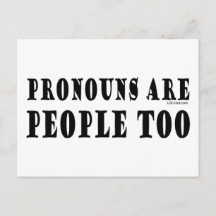Carte Postale Pronouns