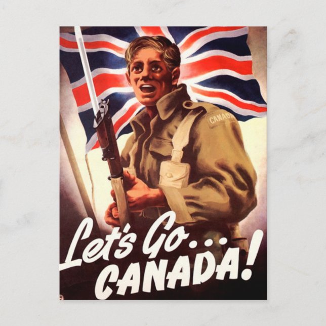 Carte Postale Propagande de guerre canadienne (Devant)