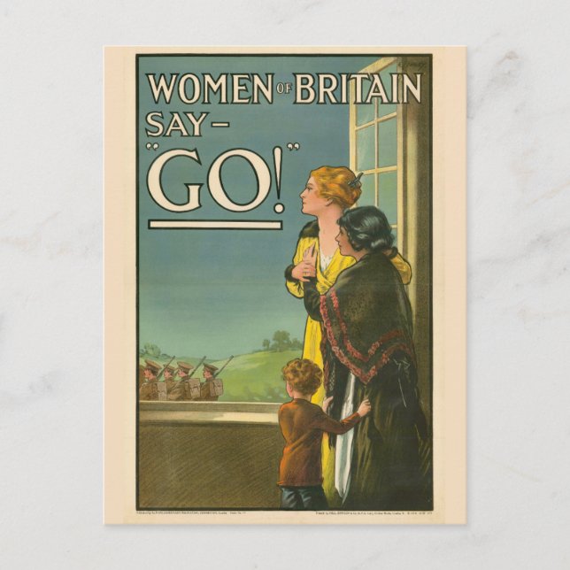 Carte Postale Propagation militaire des femmes britanniques en G (Devant)