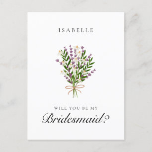 Carte postale Proposition de serveuse Floral Bund 