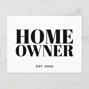 Carte Postale Propriété immobilière noire