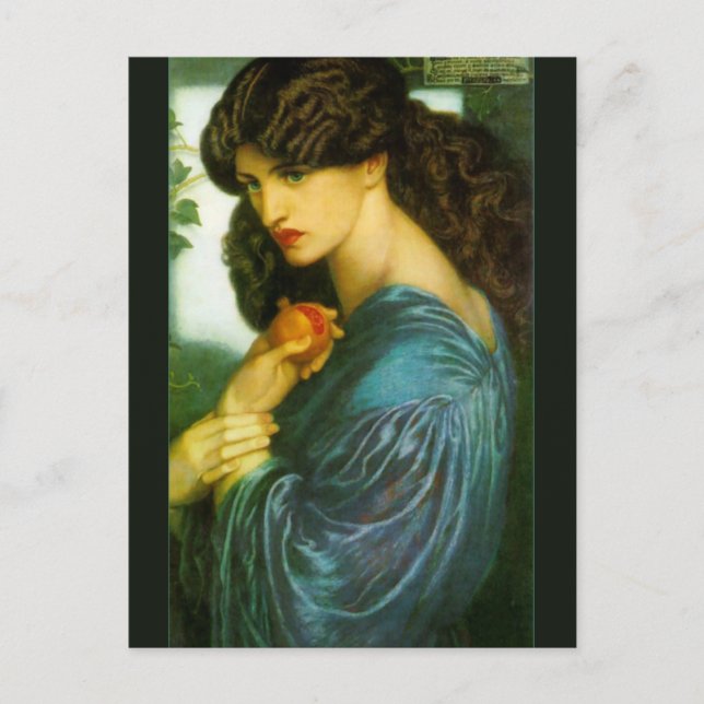Carte Postale Proserpine par Dante Gabriel Rossetti (Devant)