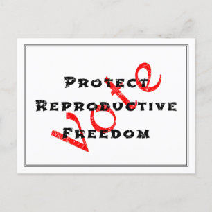 Carte Postale Protéger la liberté de reproduction Vote