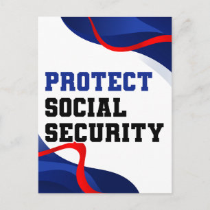 Carte Postale Protéger la sécurité sociale Politique