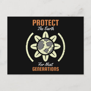 Carte Postale Protéger la Terre pour la prochaine génération