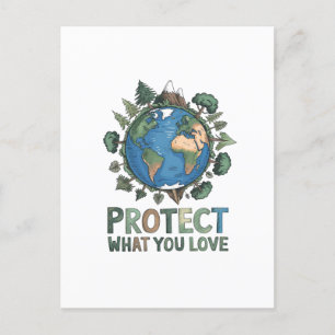 Carte Postale Protégez ce que vous aimez" Conception De l'enviro