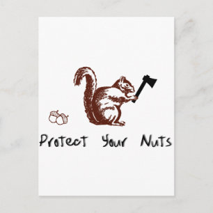 Carte Postale Protégez vos noix