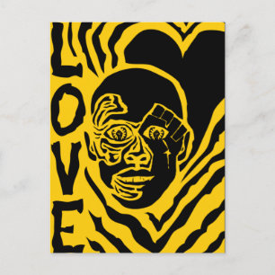 Carte Postale protestation avec amour