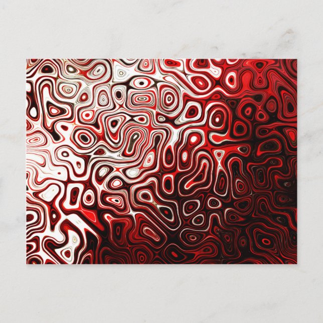 Carte Postale Protoplasme conception numérique abstraite (Devant)