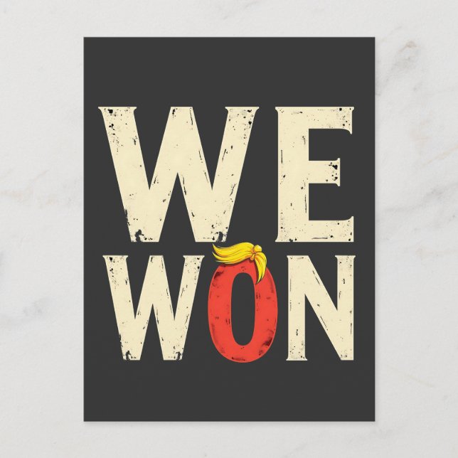 Carte Postale Proud Maga Trump remporte le discours de la Journé (Devant)