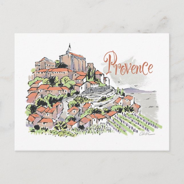 Carte postale Provence Gordes (Devant)