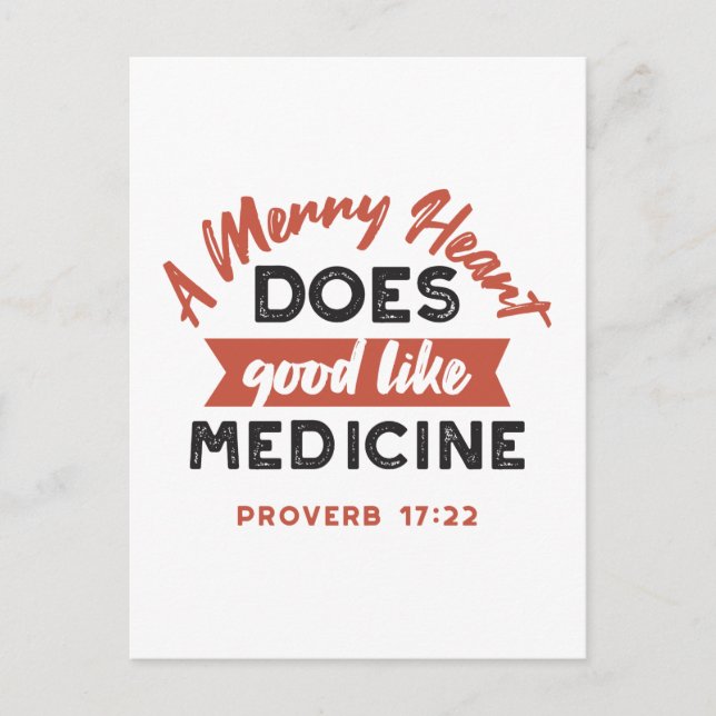 Carte Postale Proverbe 17 Citation Verse De La Bible (Devant)