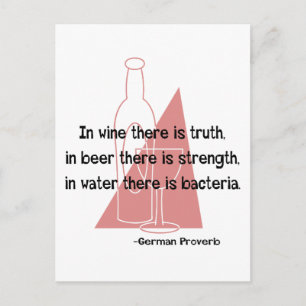 Carte Postale Proverbe allemand -rétro