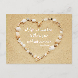 Carte postale Proverbe Coeur Seashell