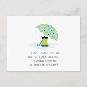 Carte Postale Proverbe de jour de pluie