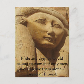 Carte Postale Proverbe égyptien sur les femmes