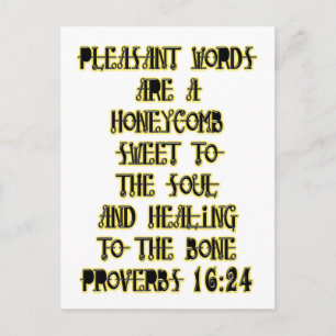 Carte Postale Proverbes 16:24