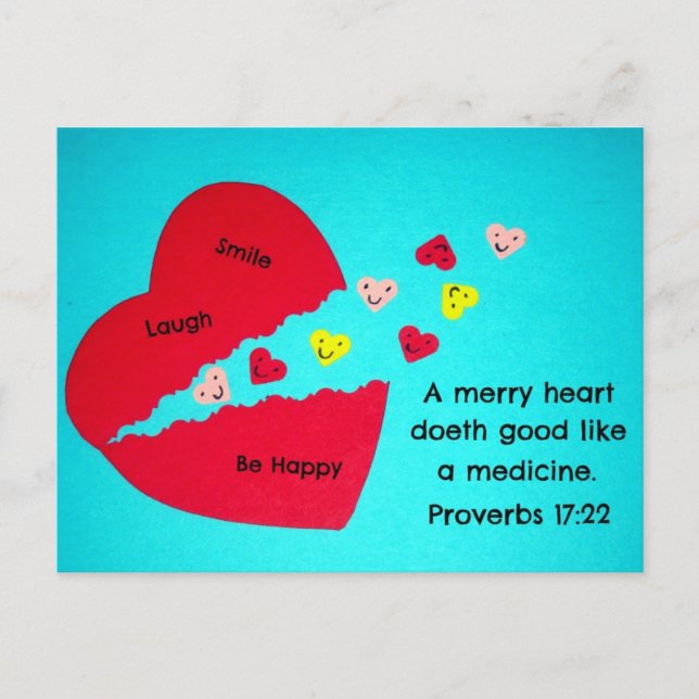 Carte Postale Proverbes 17:22 (Devant)
