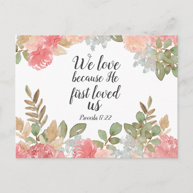 Carte Postale Proverbes des Écritures 17:22 (Devant)