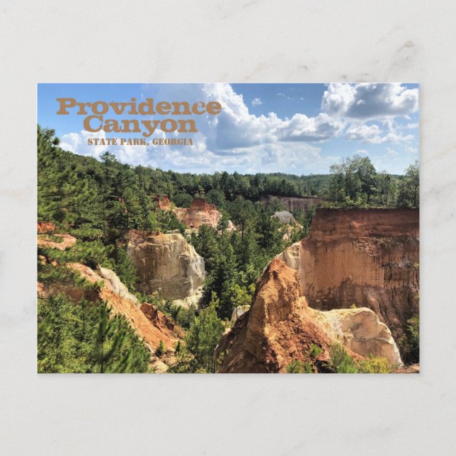 Carte Postale Providence Canyon State Park, Géorgie (Devant)