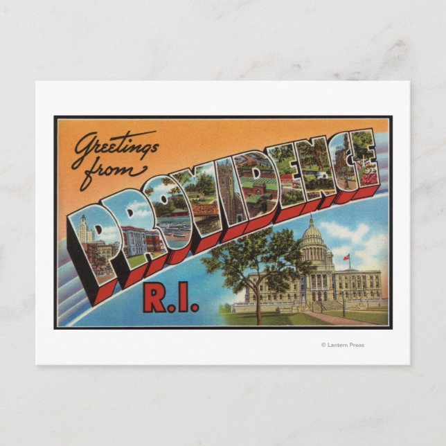 Carte Postale Providence, Rhode Island (Immeuble de la capitale) (Devant)