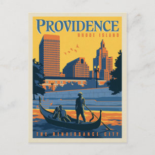 Carte Postale Providence, Rhode Island La Ville Renaissance