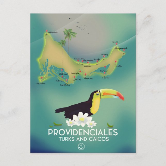 Carte Postale Providenciales turcs et caicos (Devant)